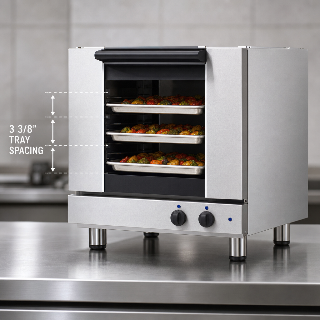 3 Half-Size Sheet Pan Capacity
