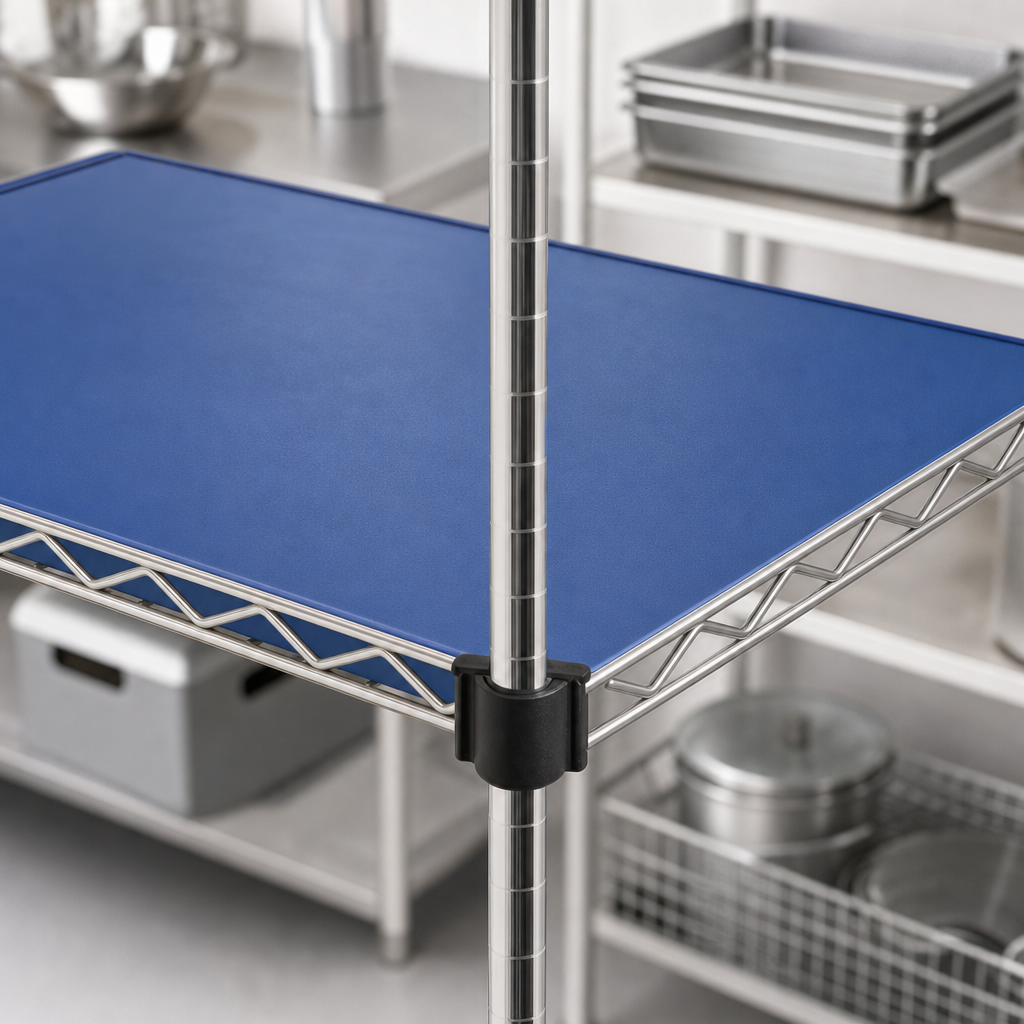 Blue Polymer Shelf Mat