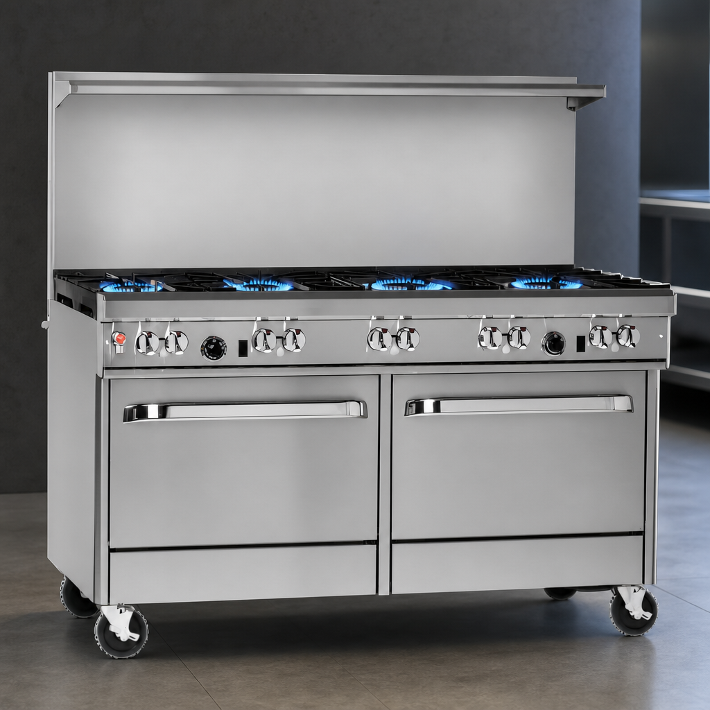 Four Non-Clog Open Burners