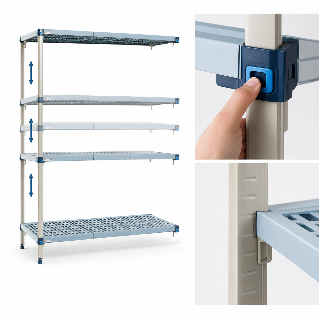 Quick-Adjust Shelves
