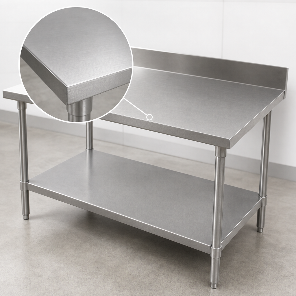 16-Gauge Stainless Steel Top
