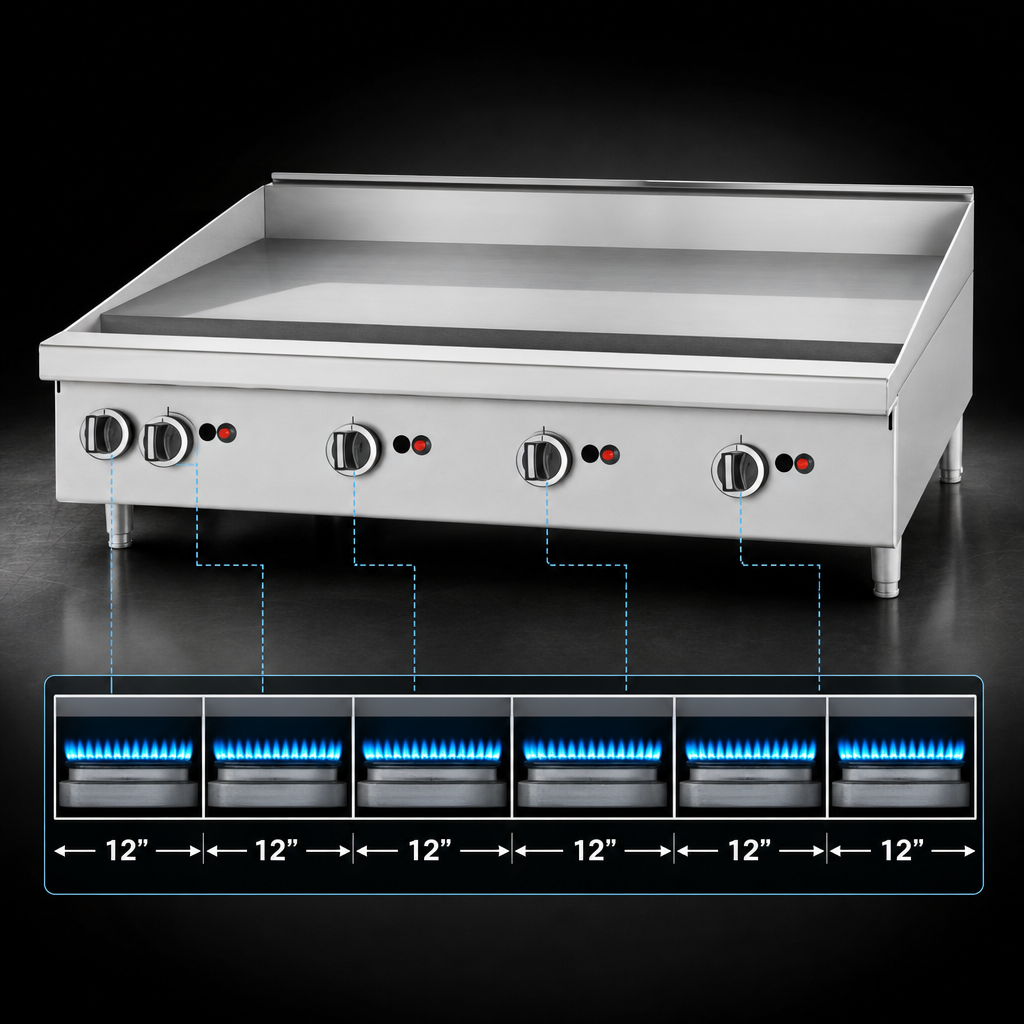 Heavy-Duty Burner Layout