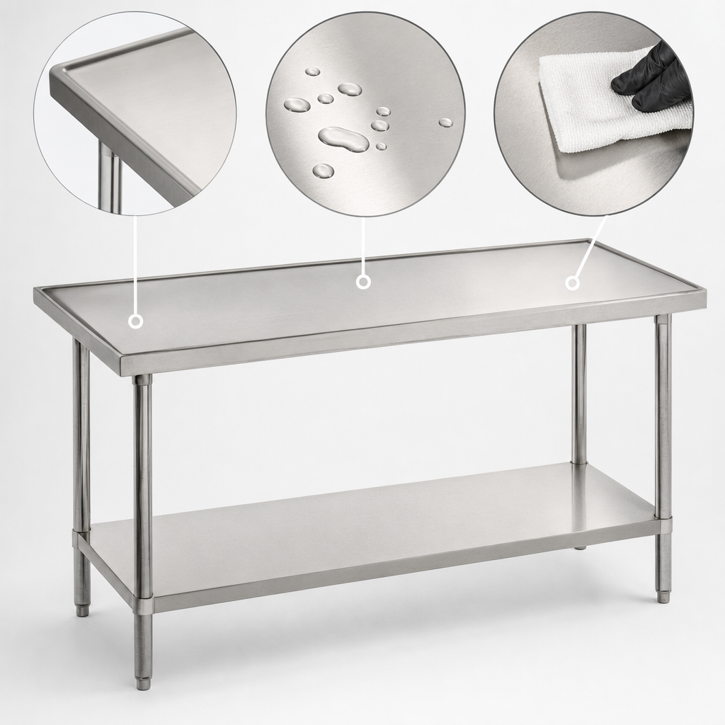 14-Gauge 304 Stainless Steel Top