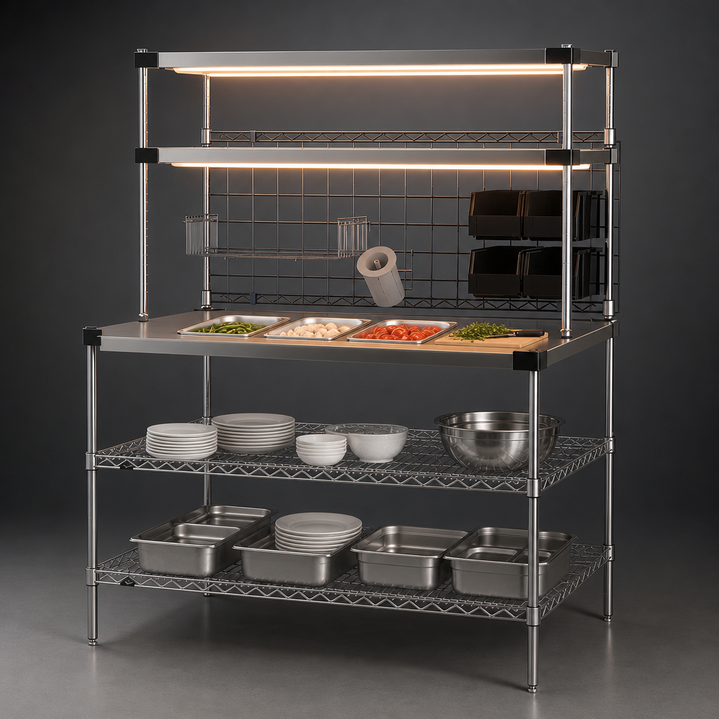 Overhead Heated Shelves
