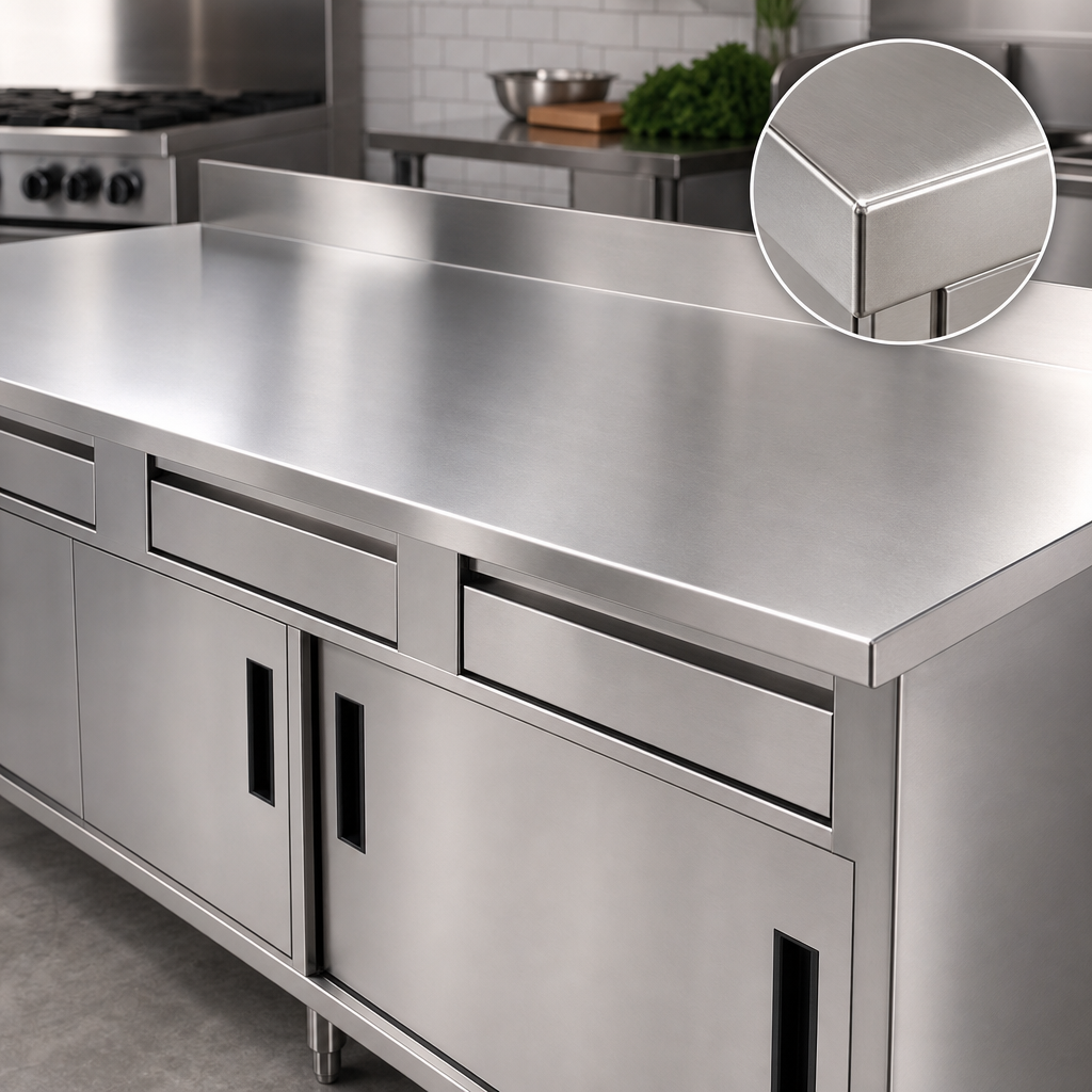 14-Gauge 304 Stainless Steel Top
