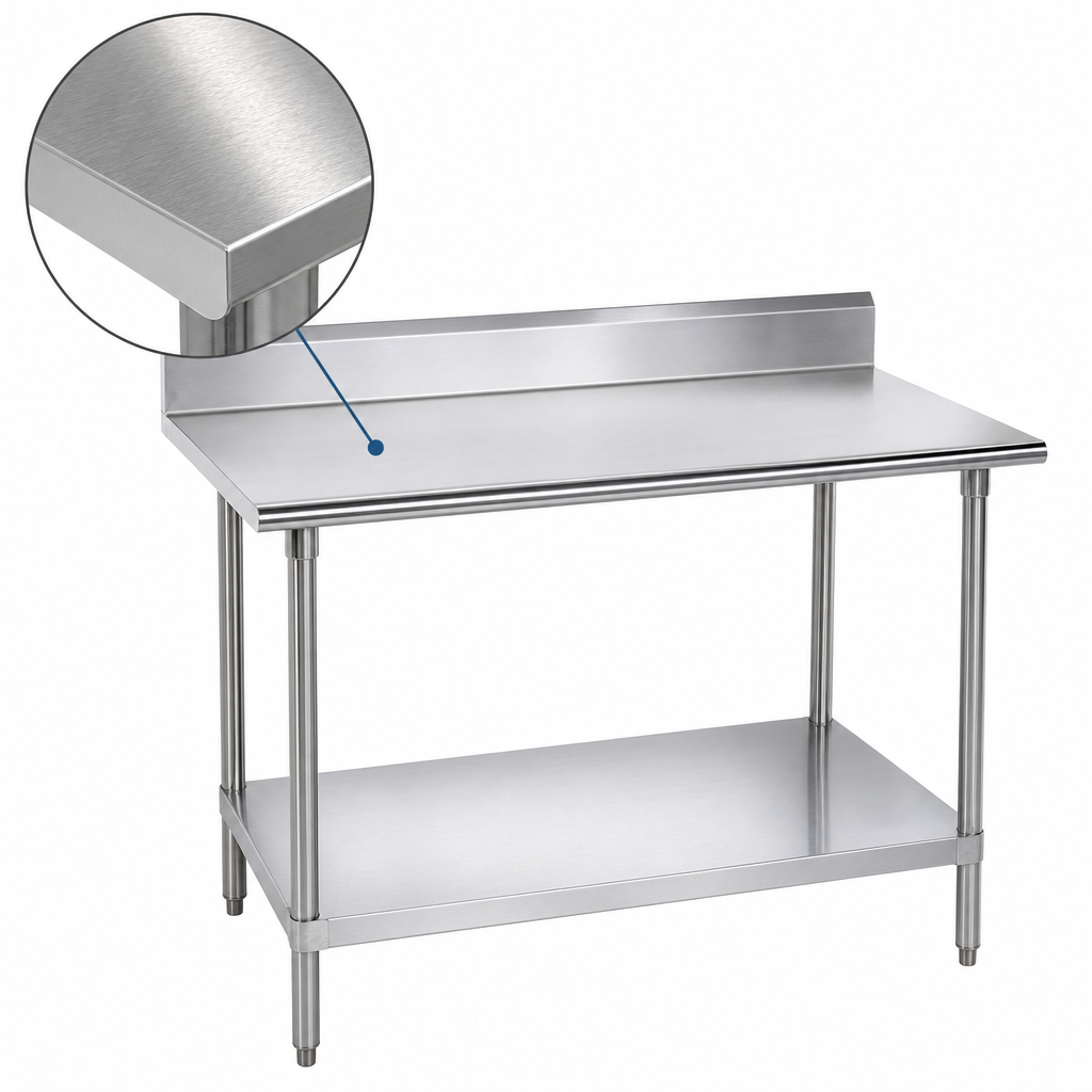 16 Gauge 304 Stainless Steel Top
