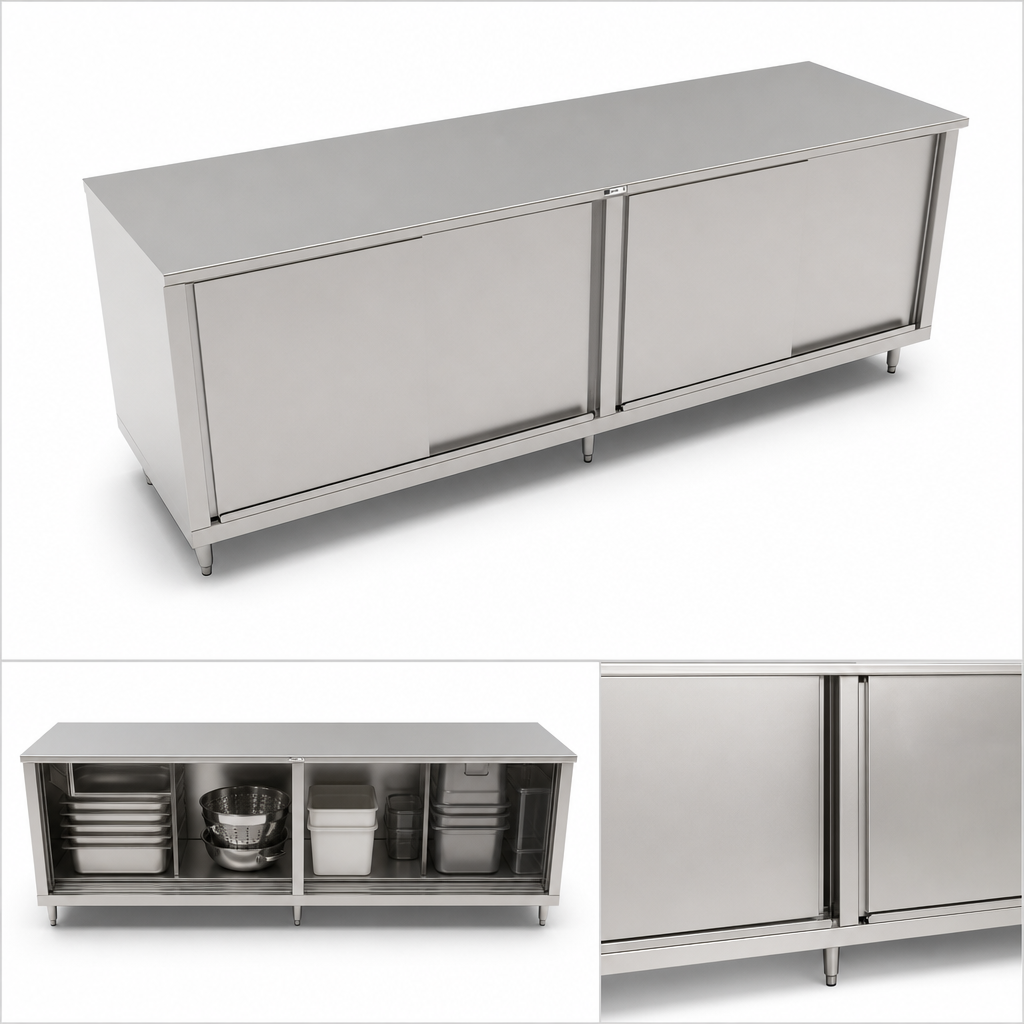 Cabinet Base with Sliding Doors