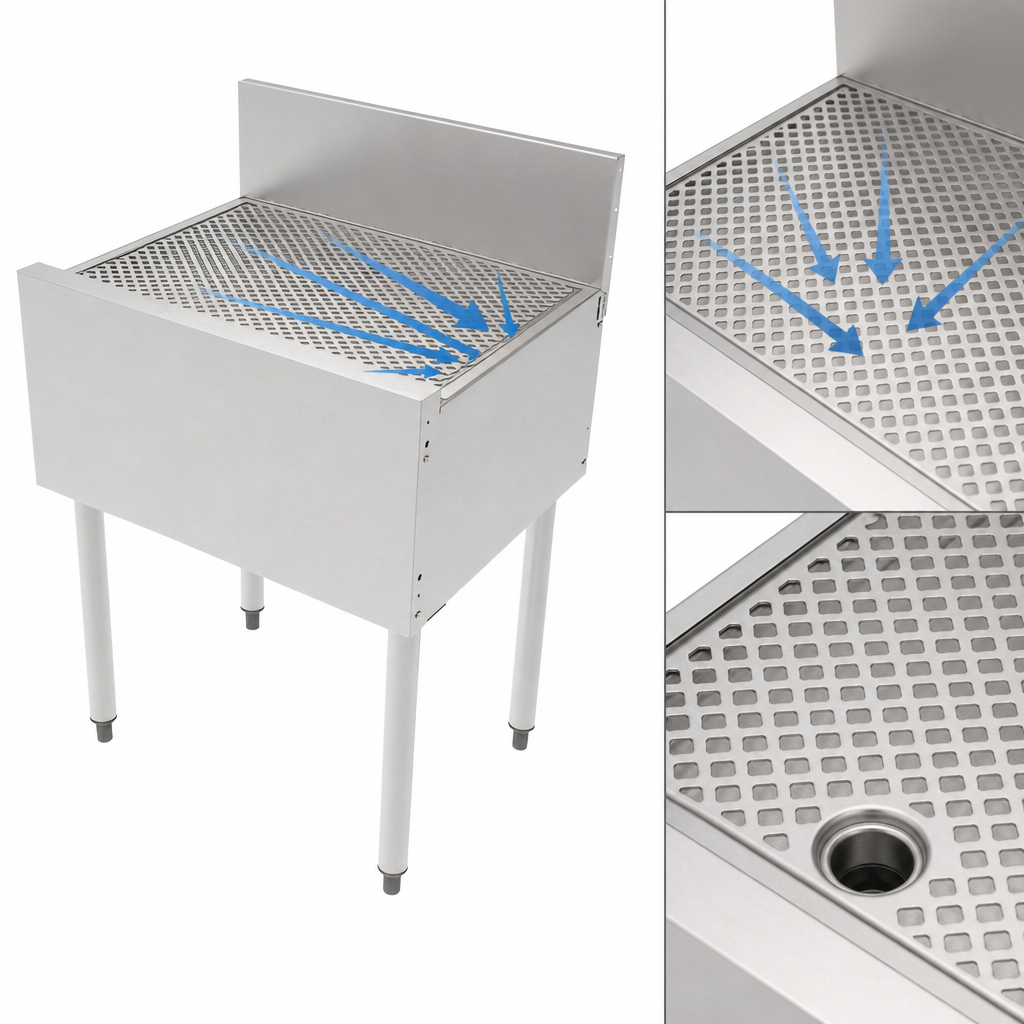 Pitched Drainboard Top
