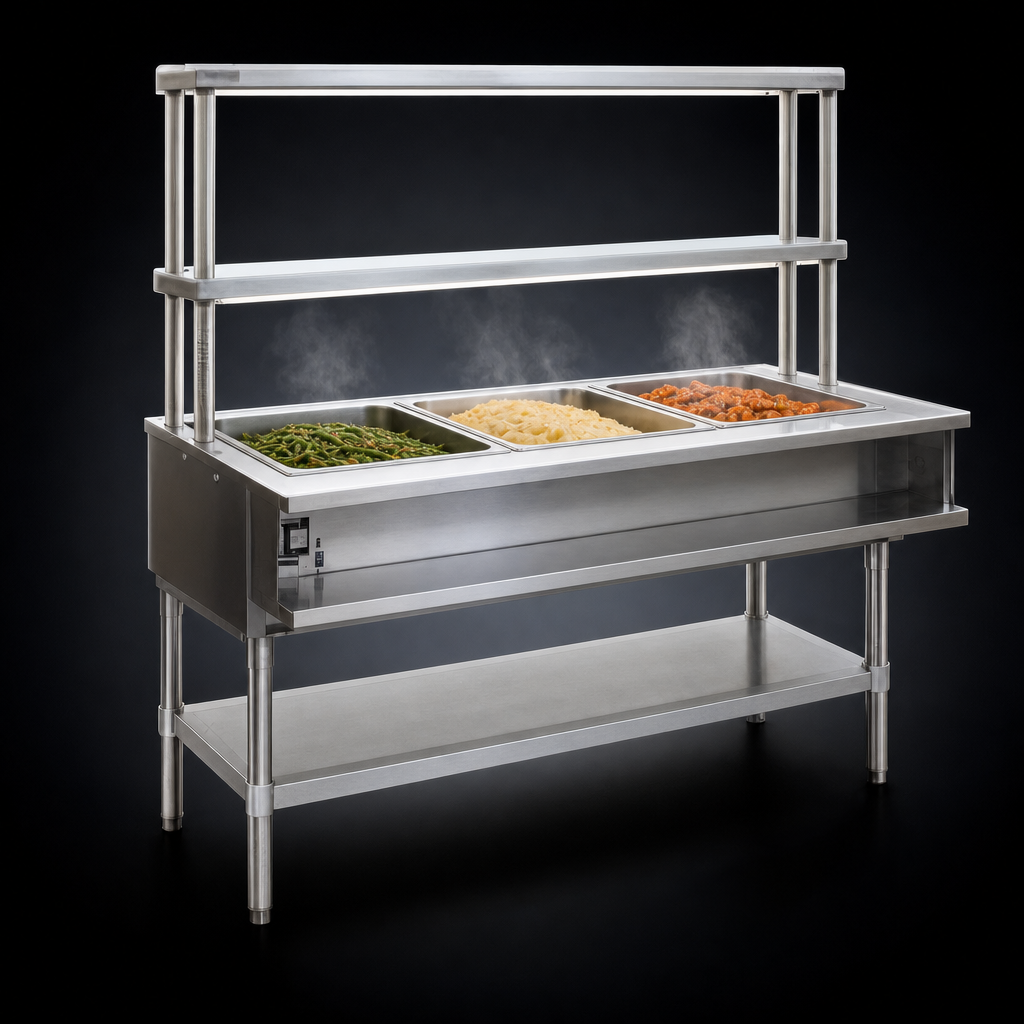 Three-Pan Water Bath Design