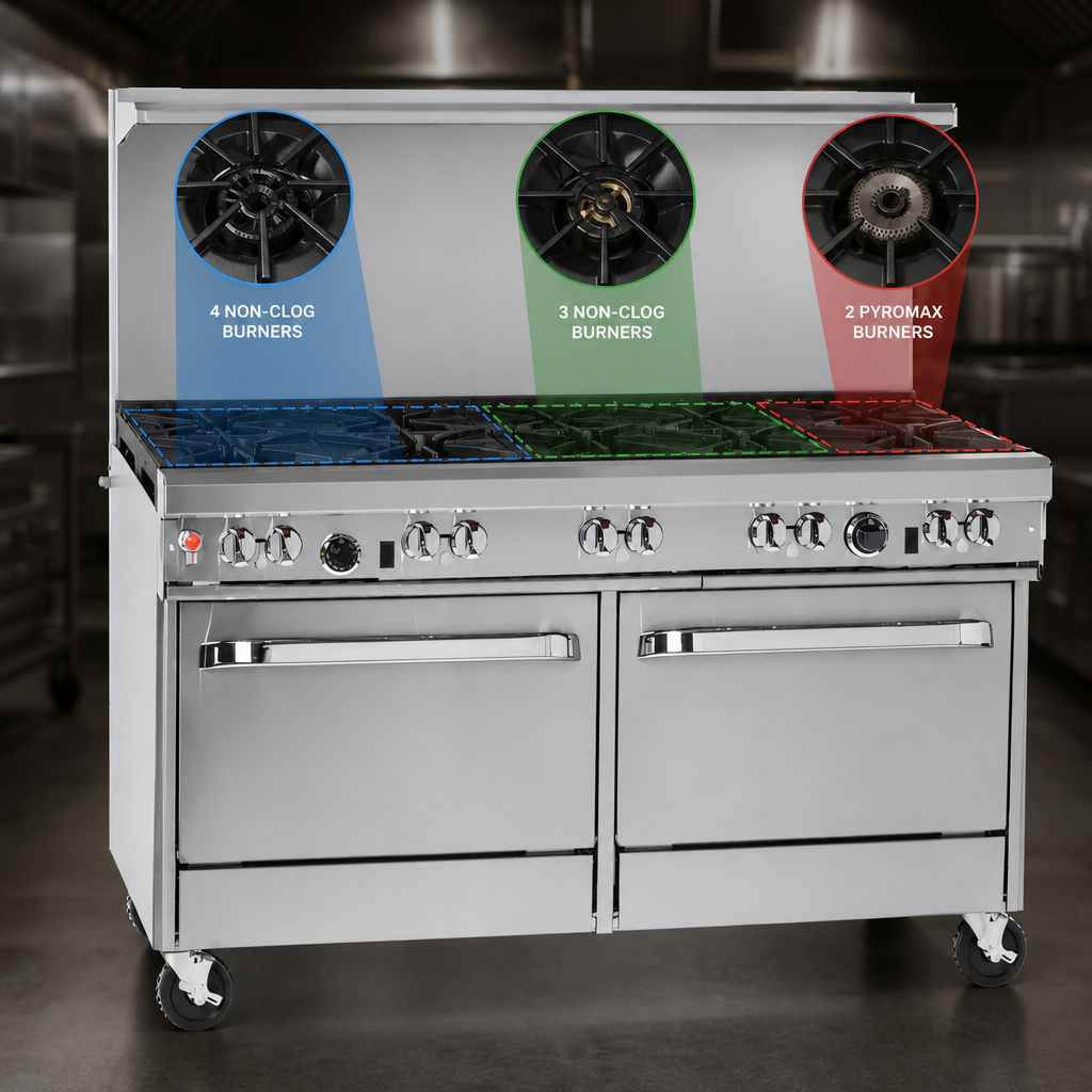 Nine-Burner Cooktop
