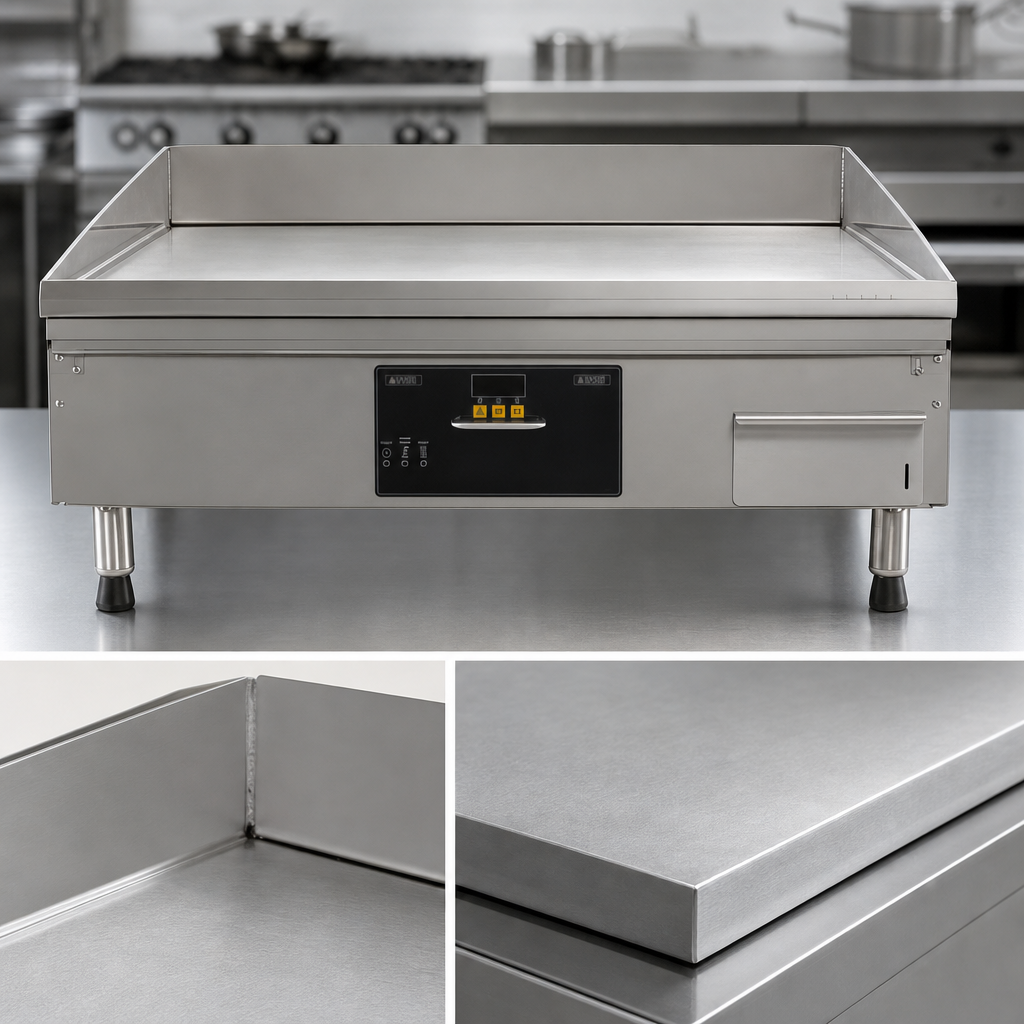 7-Gauge Stainless Steel Cooking Surface