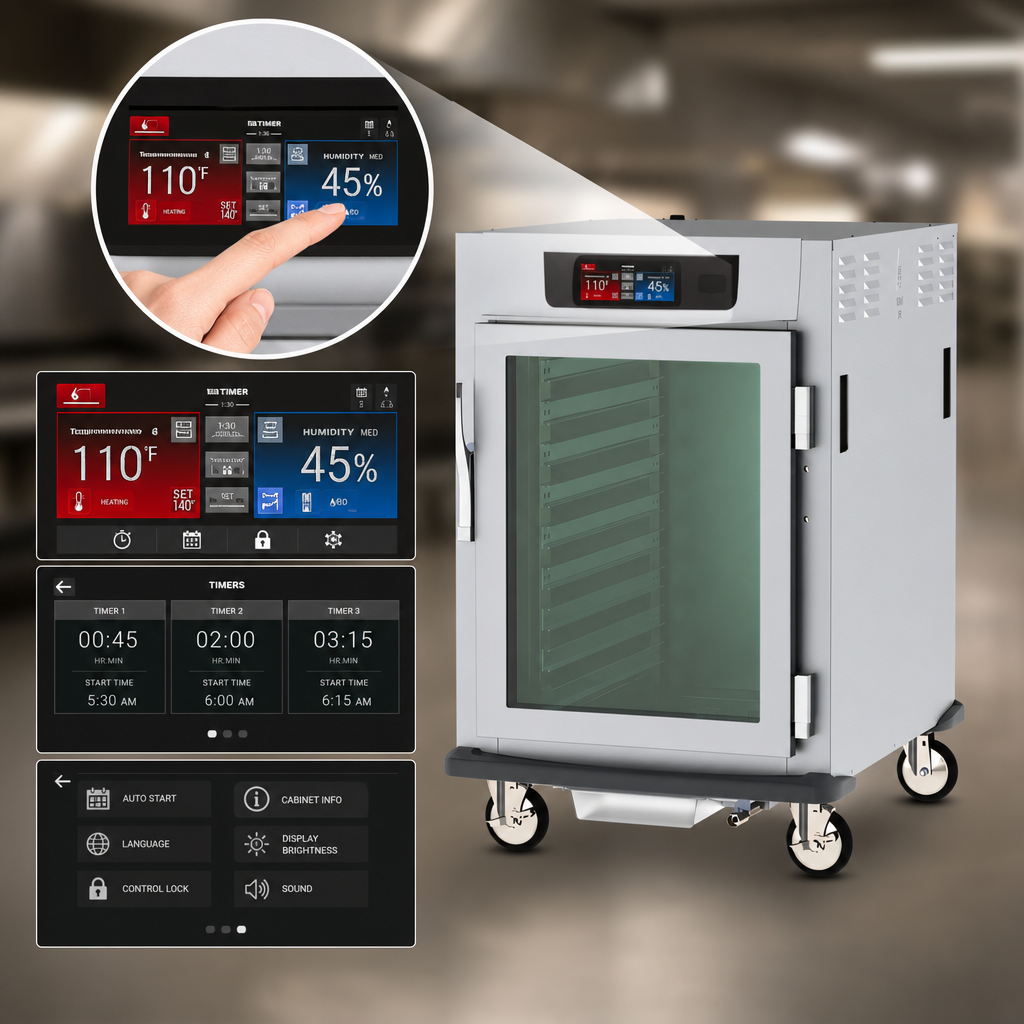 6.8-Inch Touch-Screen Controls