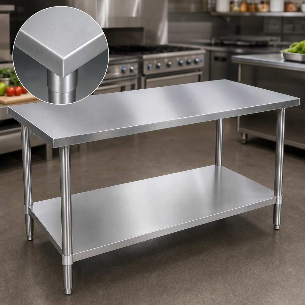 14-Gauge Stainless Steel Top