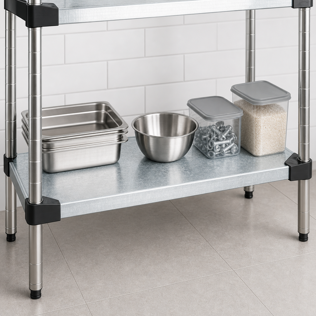 Solid Steel Shelf Design