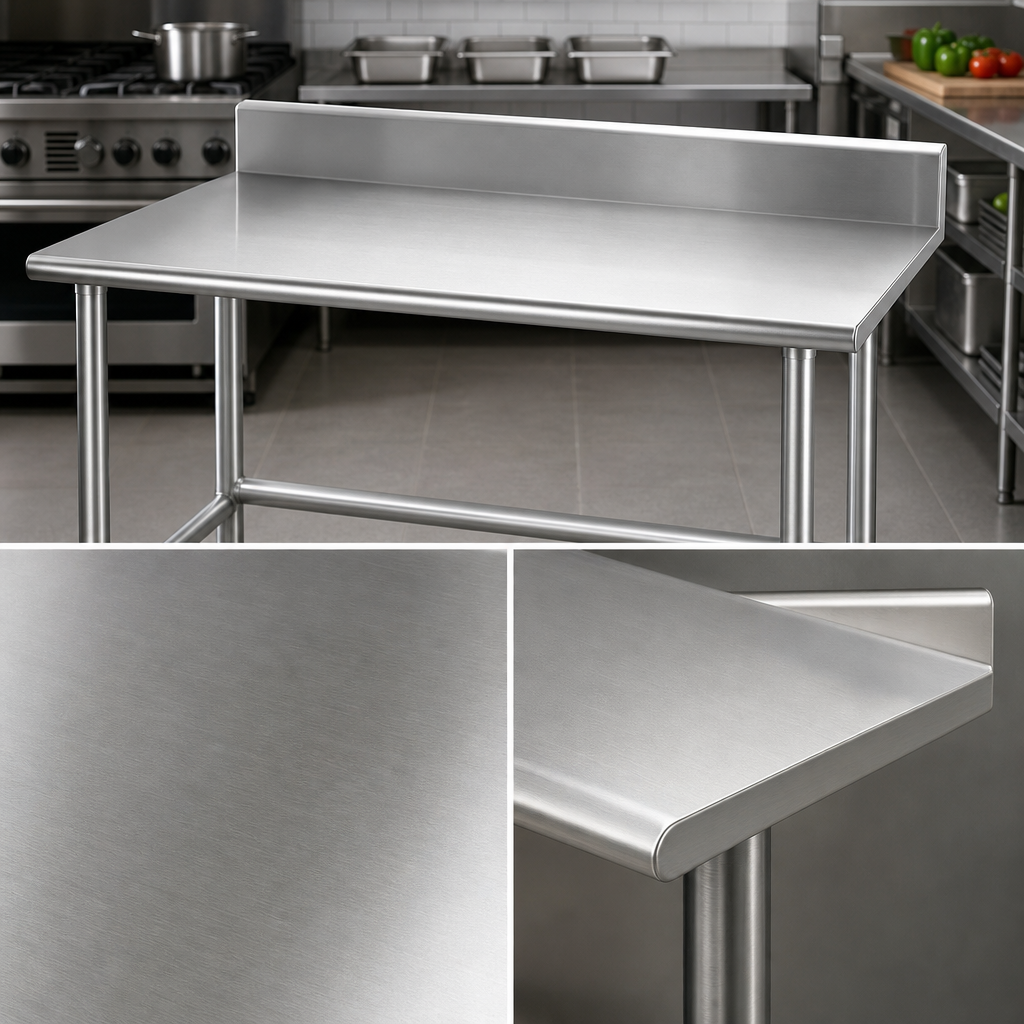 16 Gauge 304 Stainless Steel Top