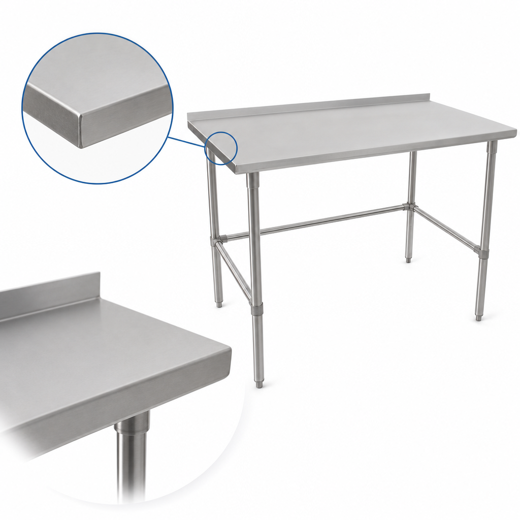 16-Gauge Stainless Steel Top