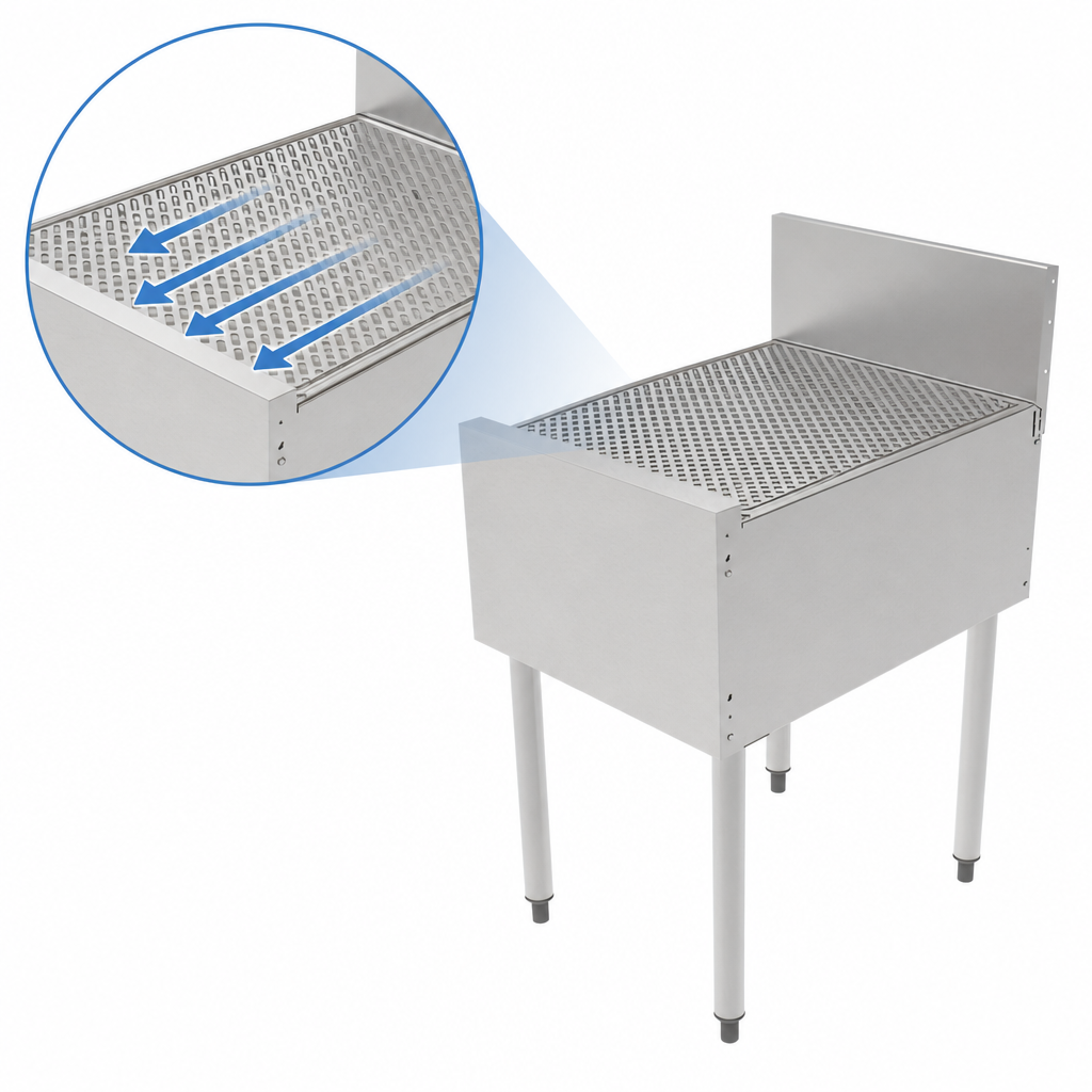 Pitched Drainboard Top