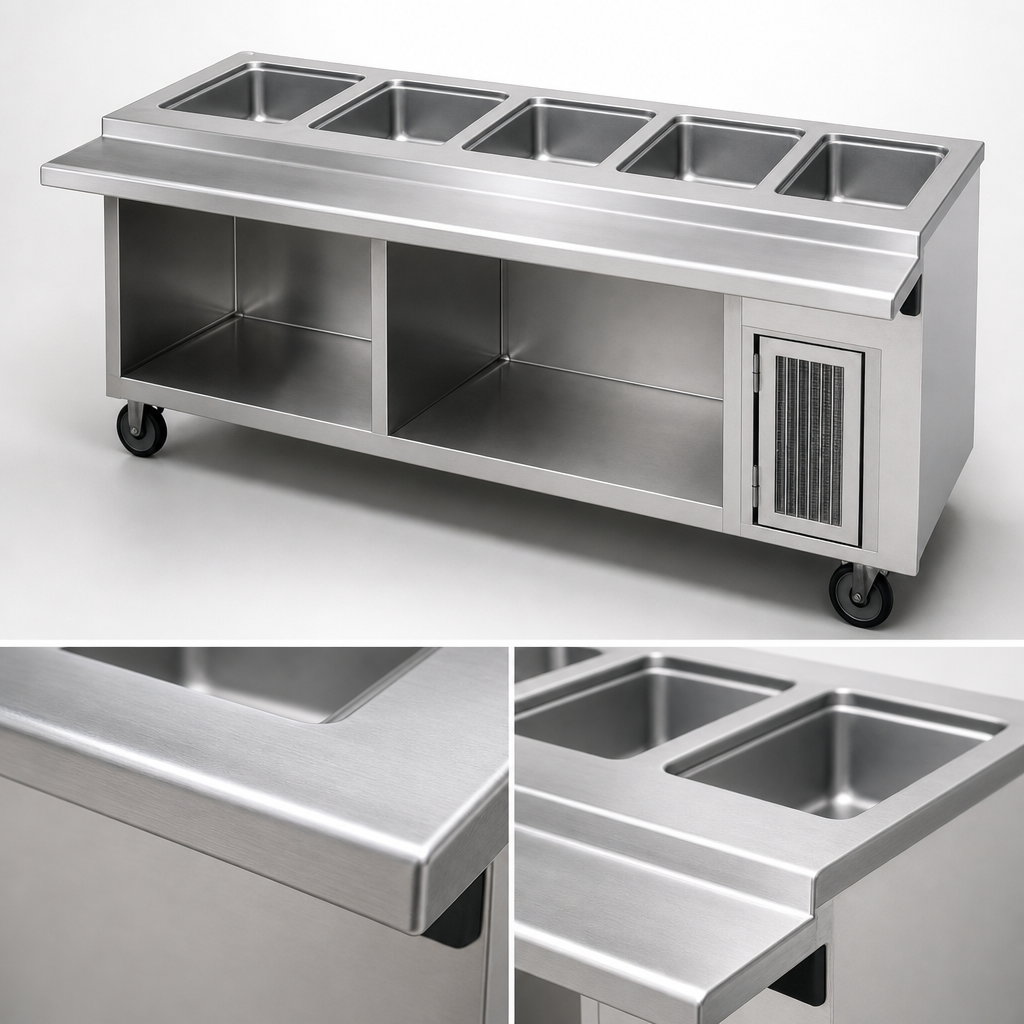 16-Gauge Stainless Steel Top