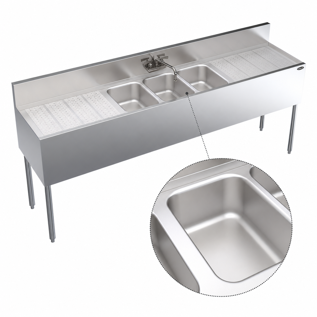 Deep Stainless Steel Bowls
