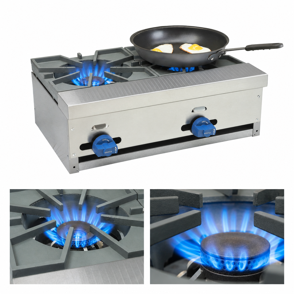 Two 24,000 BTU Star Burners