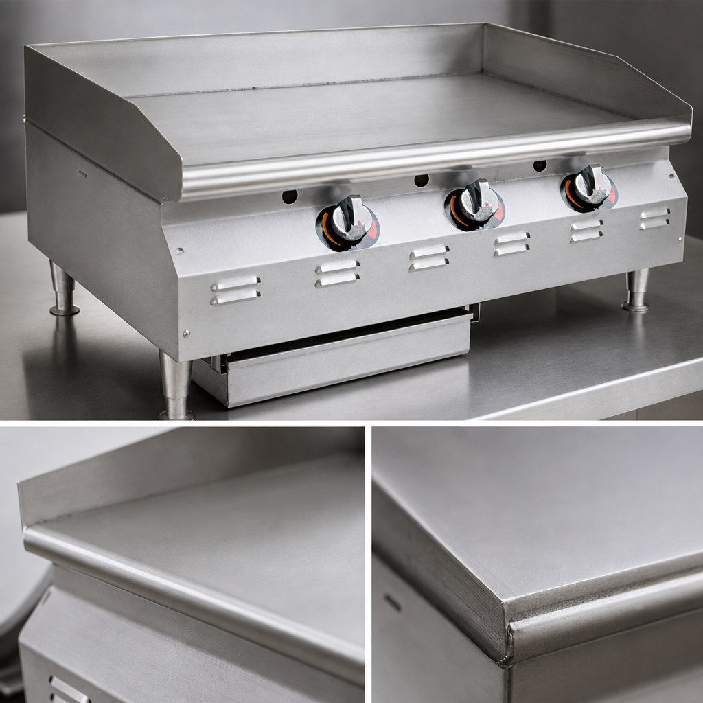 3/4-Inch Smooth Steel Griddle Plate