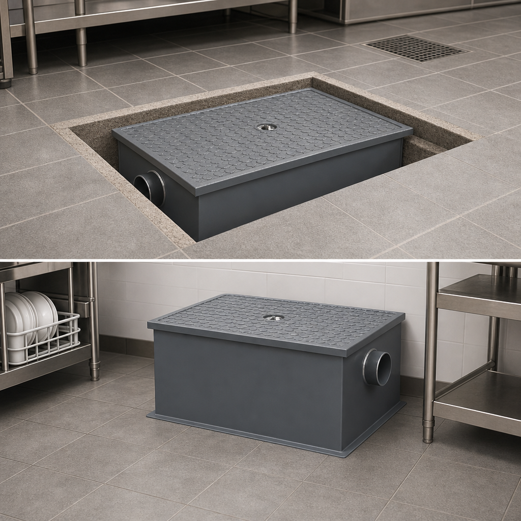 Recessed or Floor Mounted