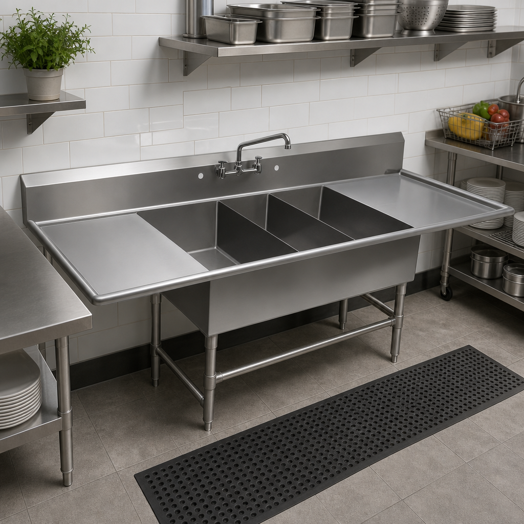 Three Compartment Sink