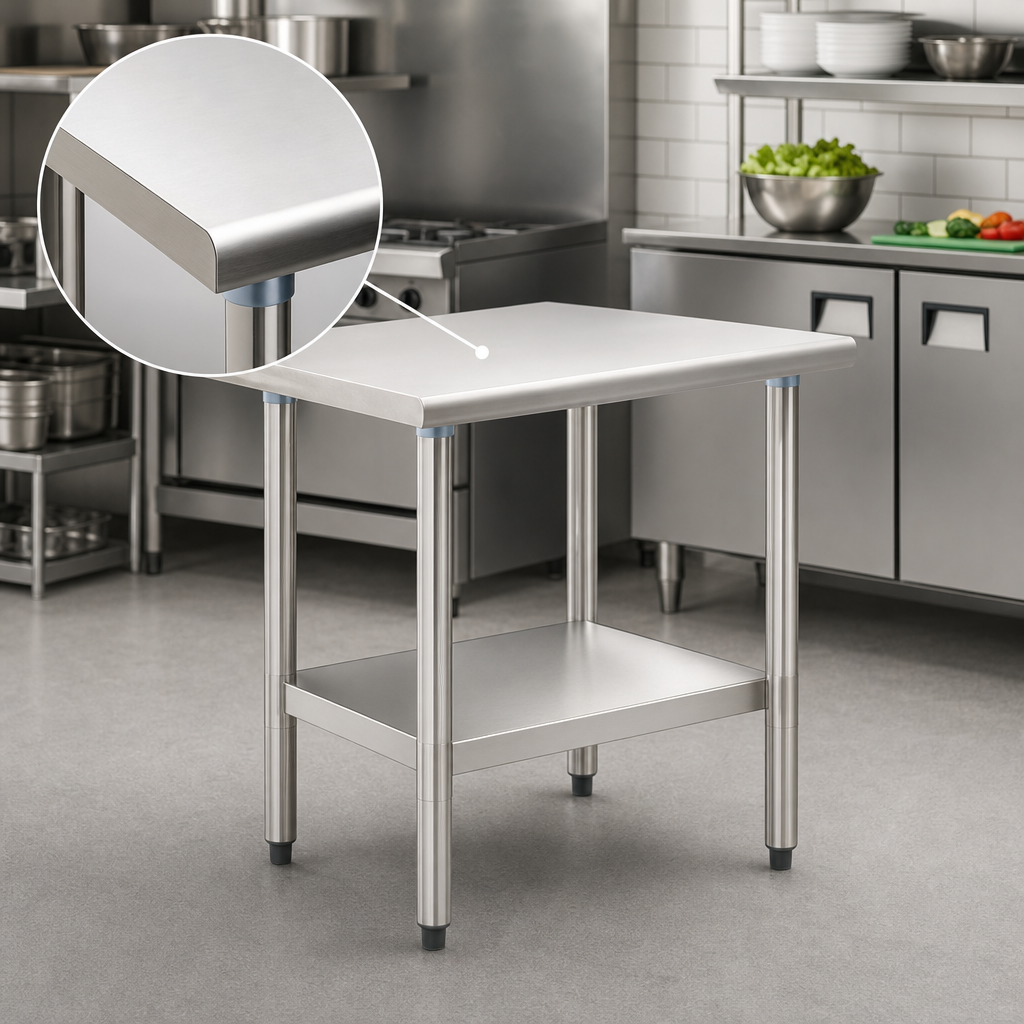 16-Gauge Stainless Steel Top