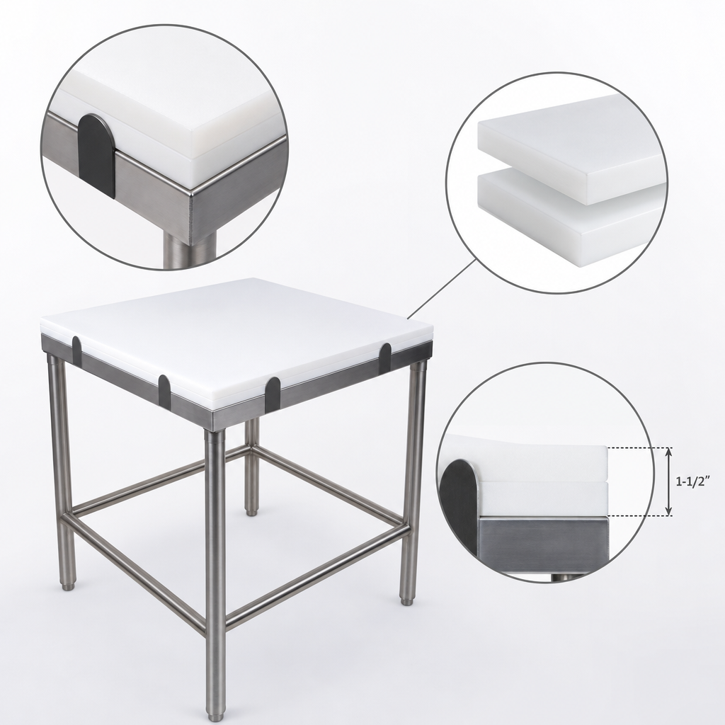 1-1/2 Inch Reversible HDPE Top