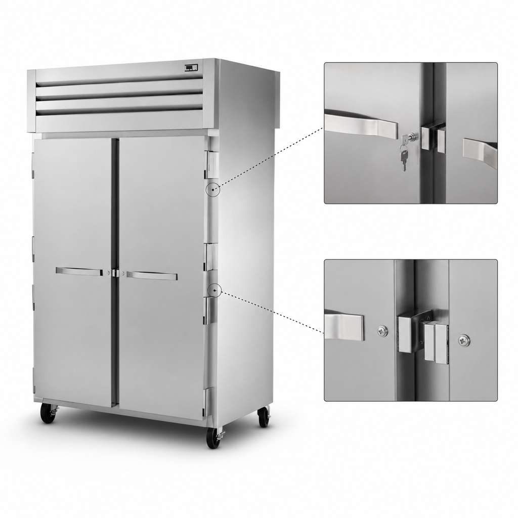 Locking Stainless Steel Doors
