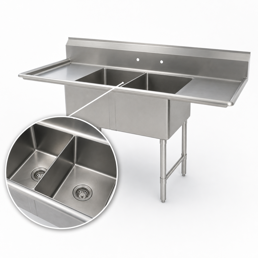 Two Sink Compartments