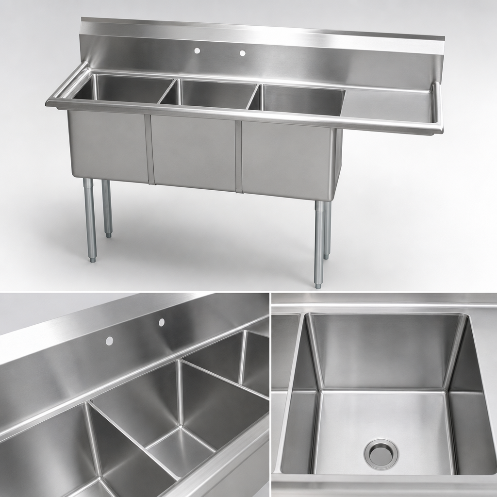 Three-Compartment Basin
