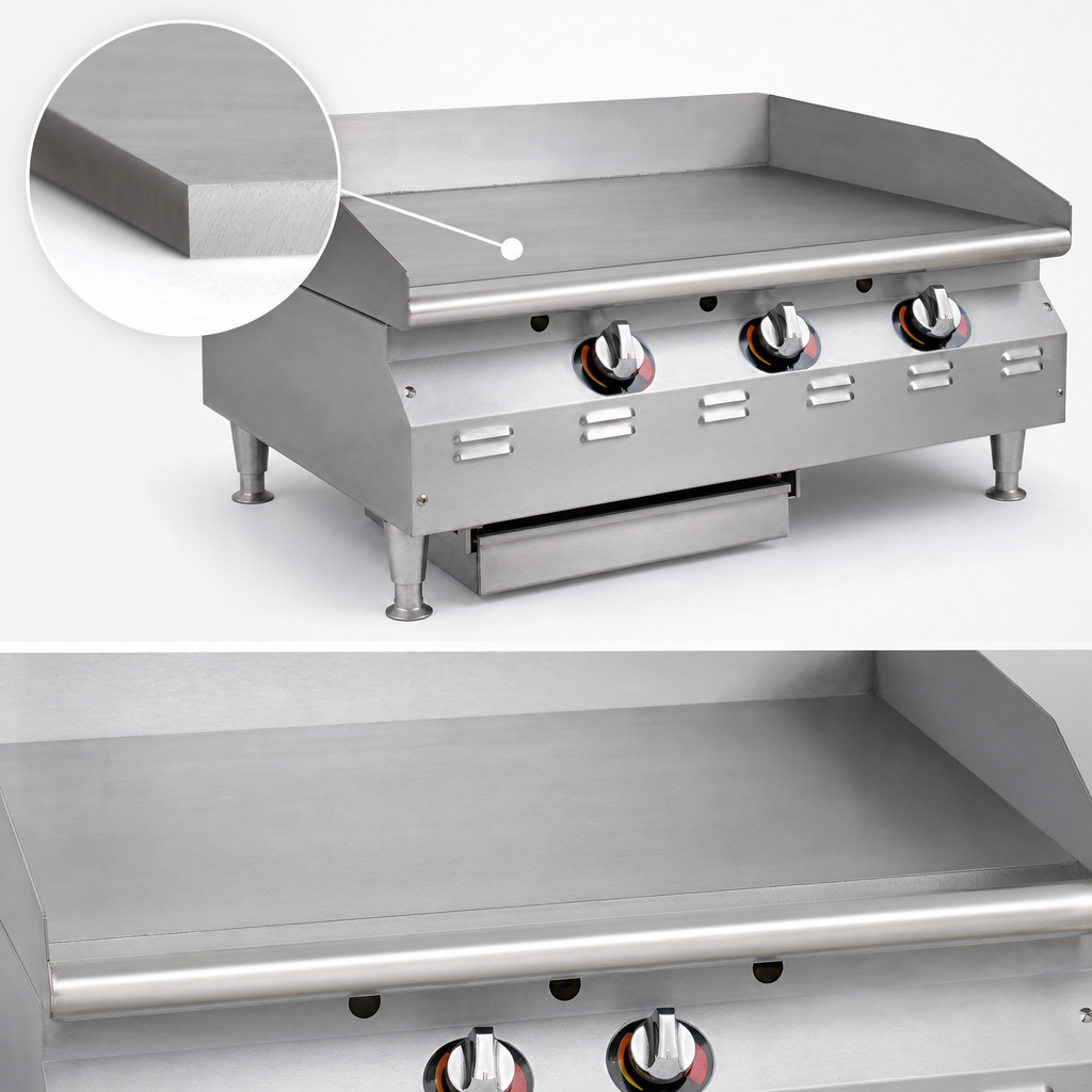 3/4-Inch Smooth Steel Griddle Plate