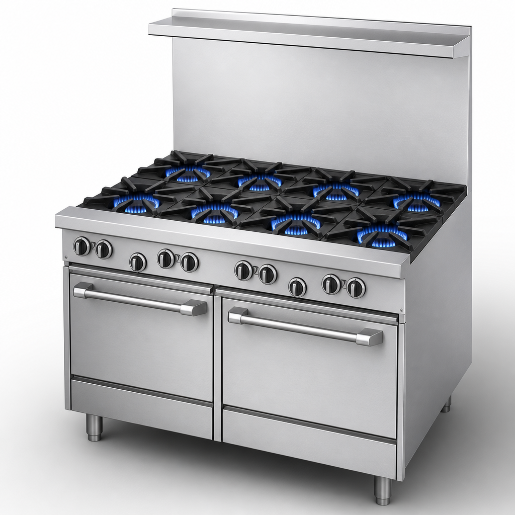 Eight 32,000 BTU Open Burners