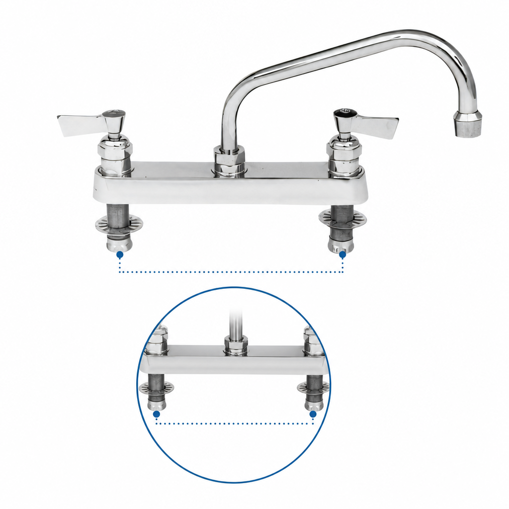 8-Inch Deck Mount Centers