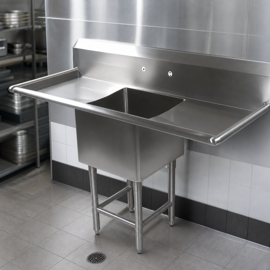 14-Gauge 300 Series Stainless Steel Construction