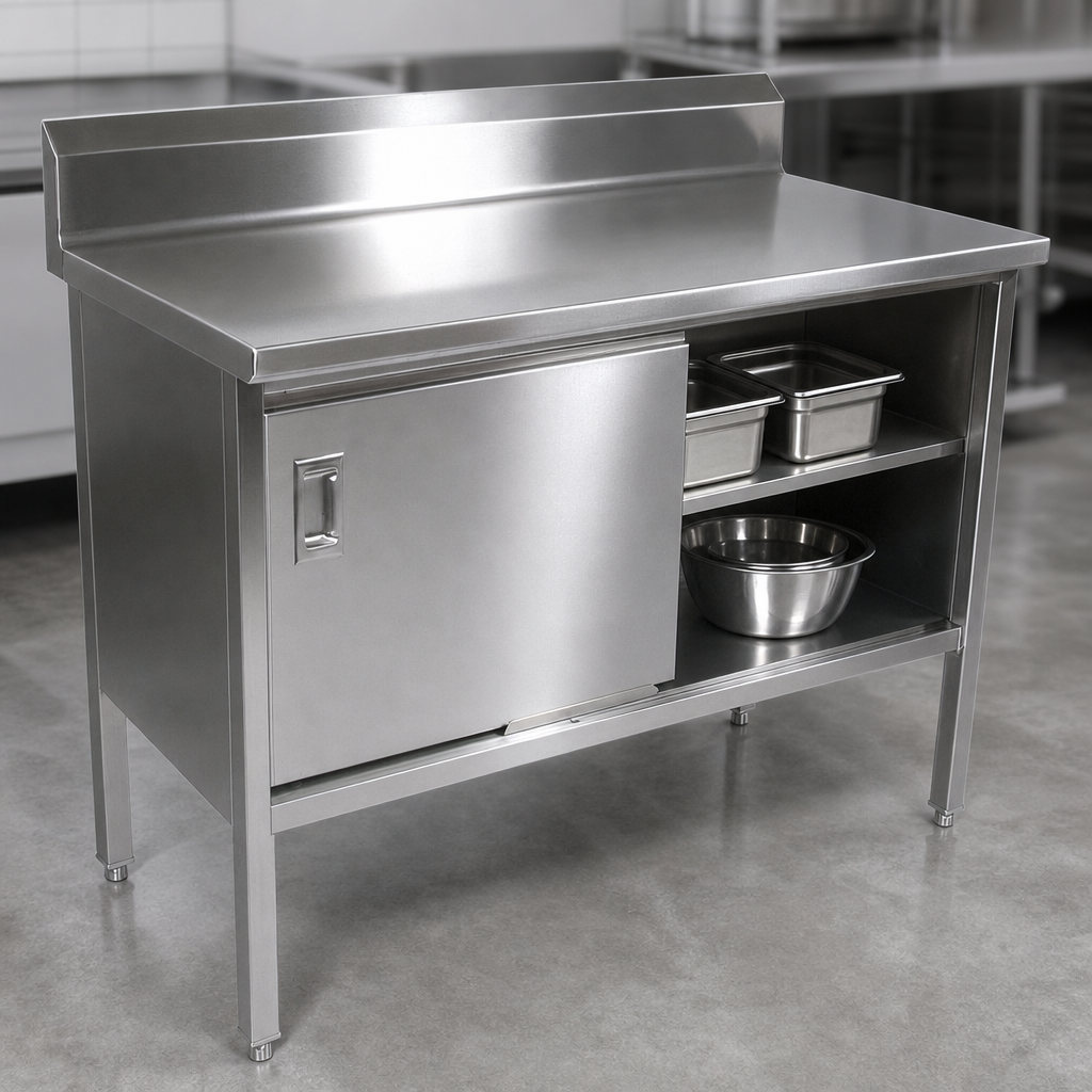 Cabinet Base with Sliding Doors