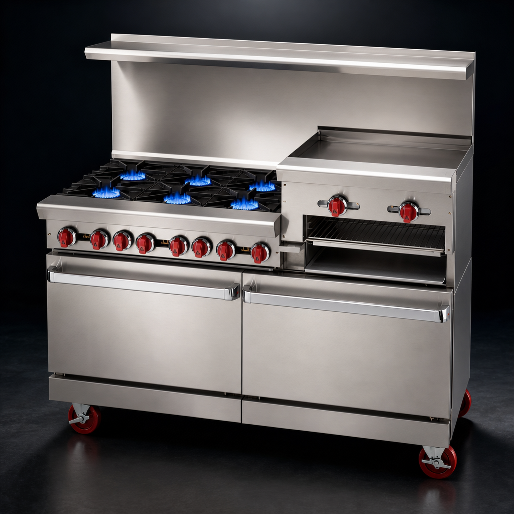 Six Open Burners