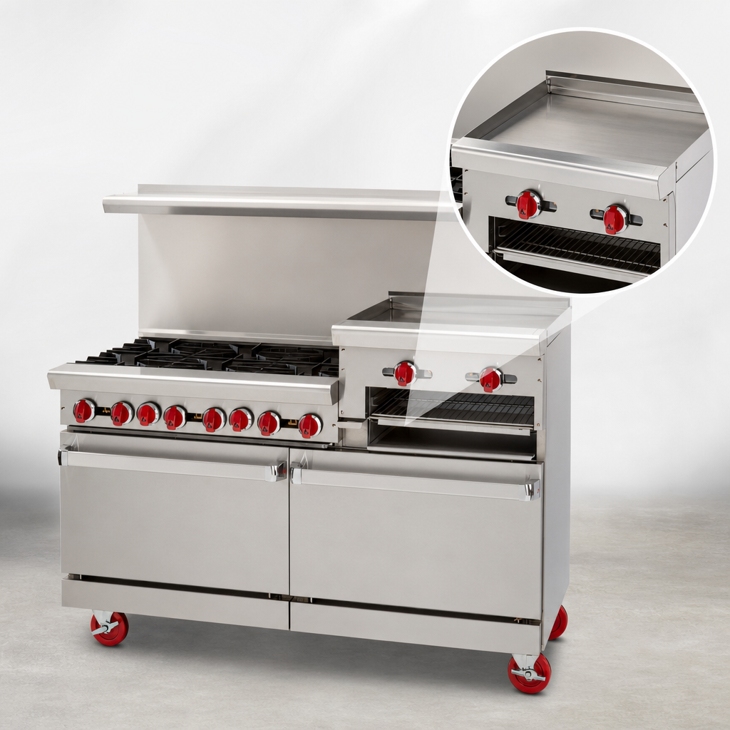 Raised Griddle/Broiler