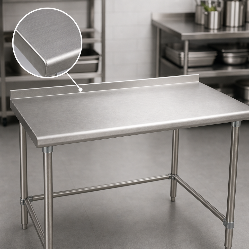 16-Gauge 300-Series Stainless Steel Top