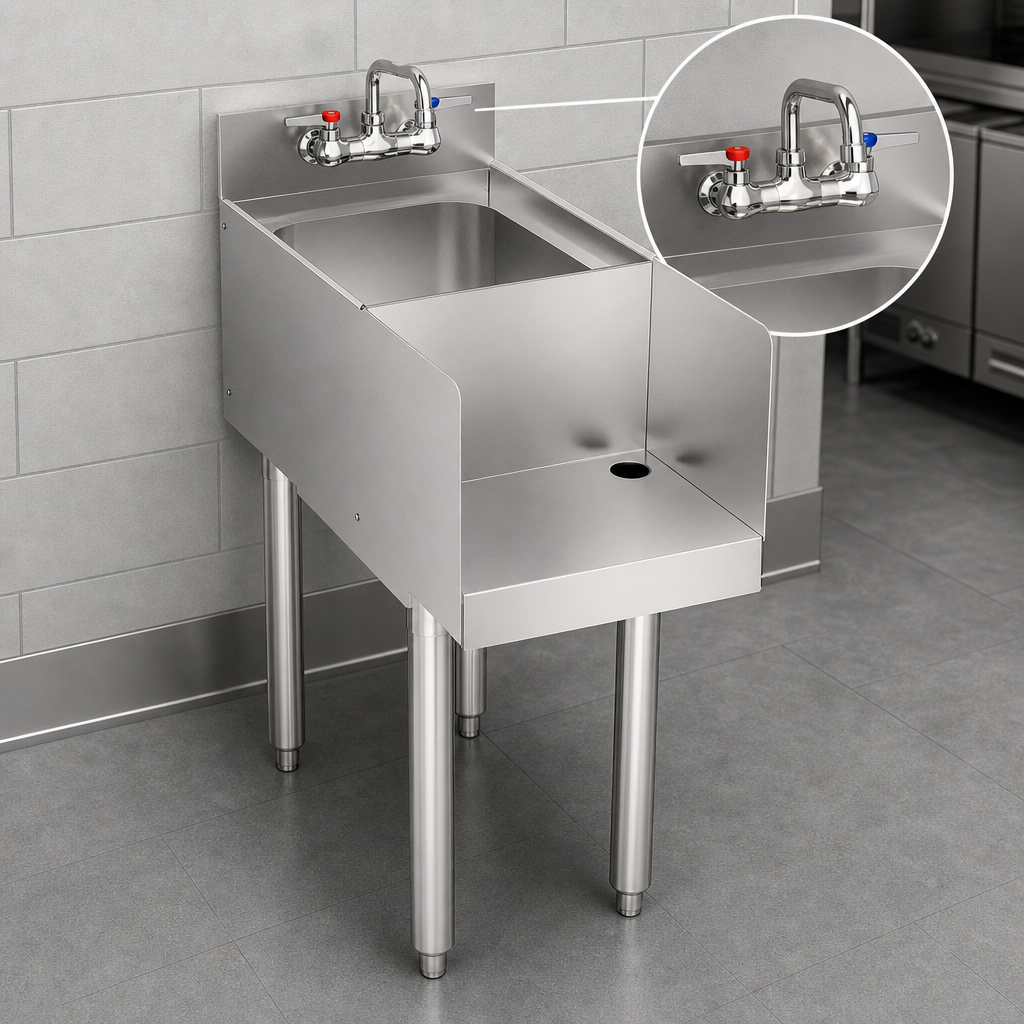 Included Wall-Mount Faucet