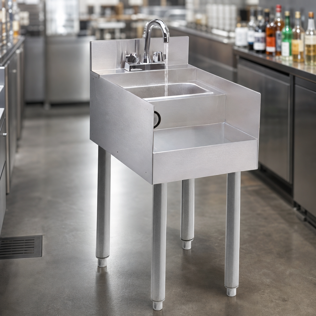 Dump Sink with Faucet