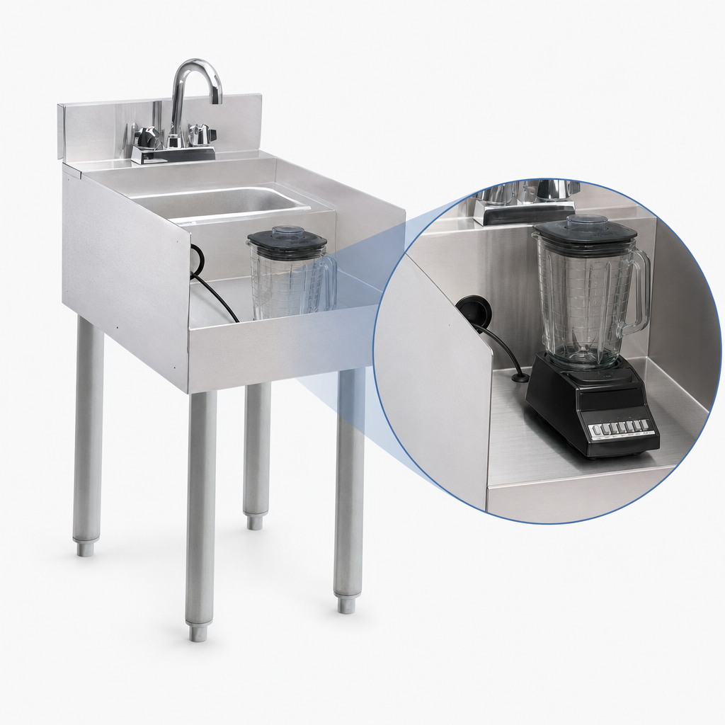 Recessed Blender Shelf
