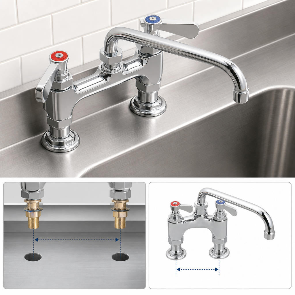 Deck Mount, 4-Inch Centers