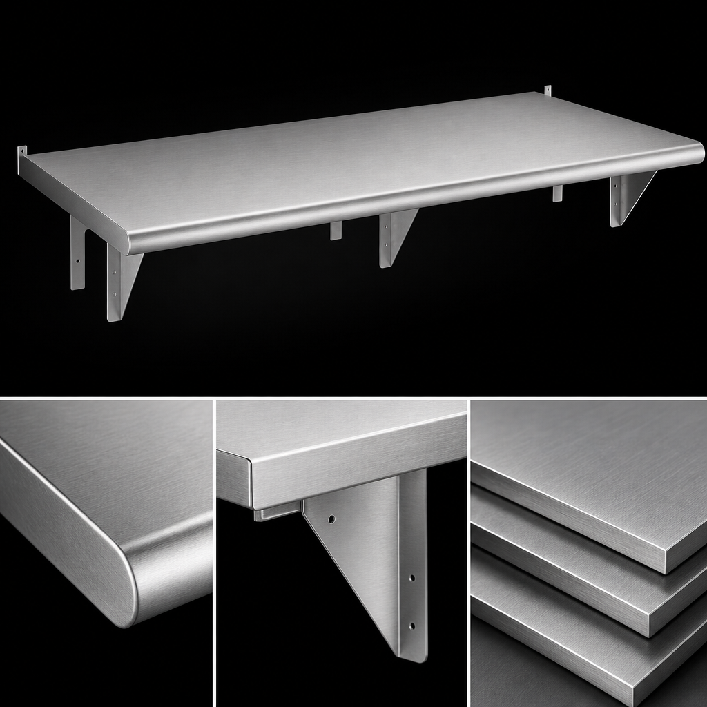16-Gauge 304 Stainless Steel Construction
