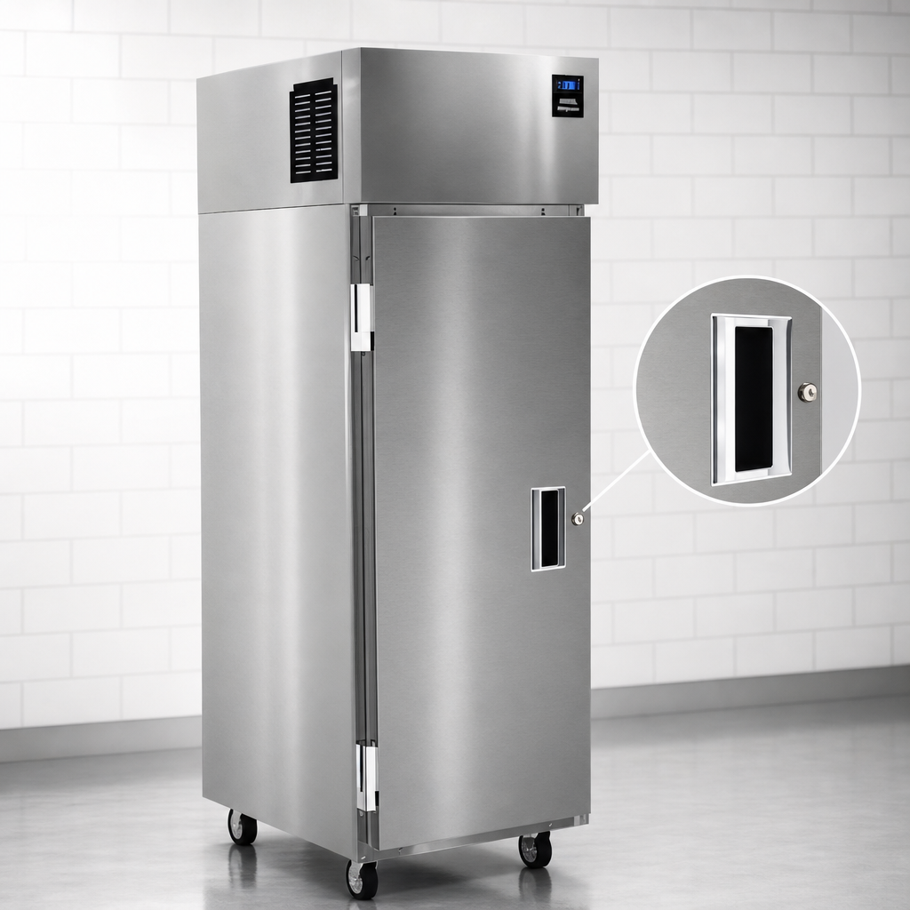 Full-Height Hinged Solid Locking Door