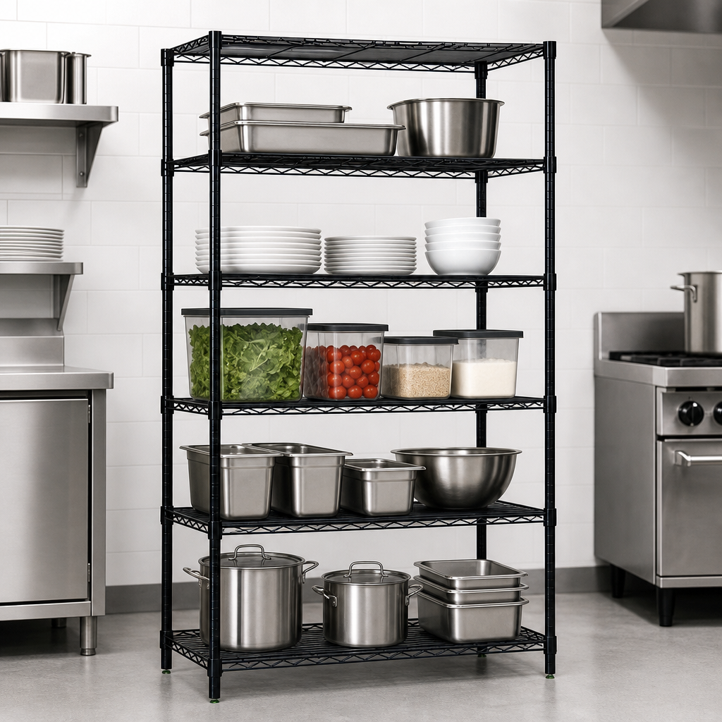 Five Shelves Included