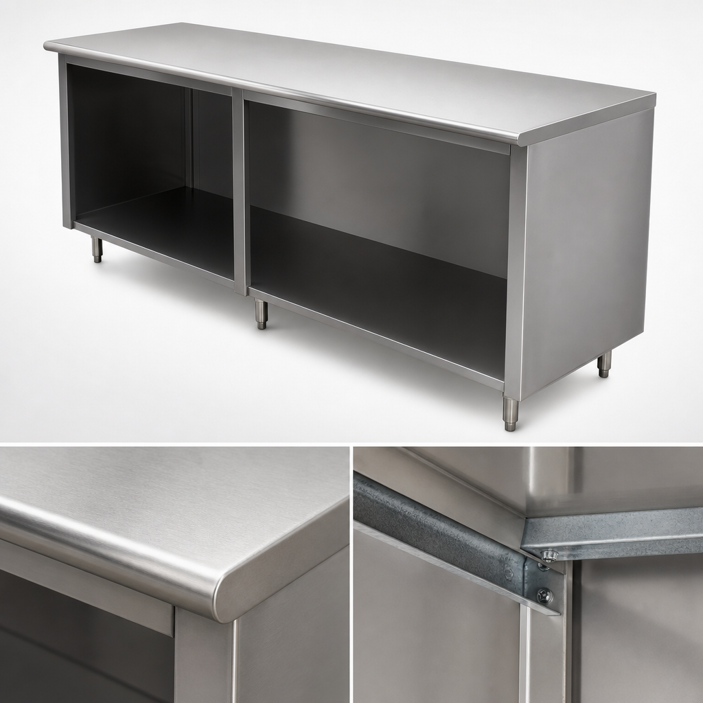 16-Gauge 304 Stainless Steel Top