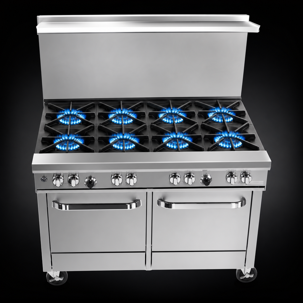 Eight Open Burners