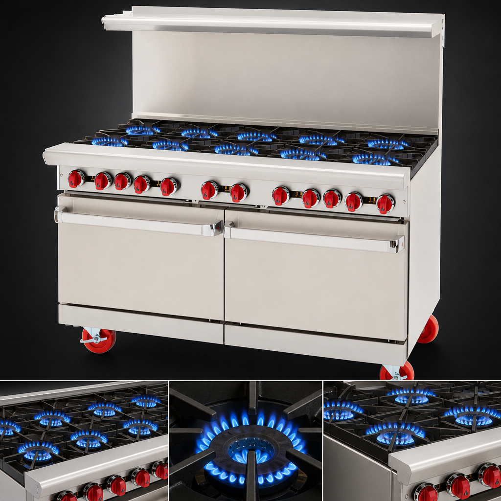 Ten Open Burners